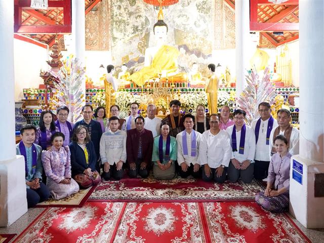 The University of Phayao inherits the Tradition of the Phra That Chom Thong Blanket Parade for the Year 2024