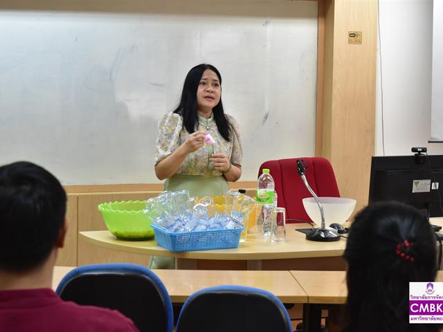 วิทยาลัยการจัดการ มหาวิทยาลัยพะเยา จัดกิจกรรมการอบรมเชิงปฎิบัติการ ทำน้ำยาล้างมือจากวัสดุในธรรมชาติ
