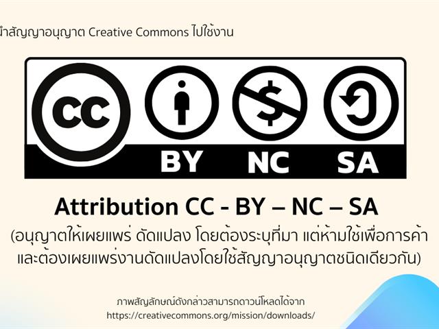 สัญญาอนุญาต Creative Commons: ทำข้อตกลงให้ใช้งานลิขสิทธิ์ง่าย ๆ โดยใช้สัญลักษณ์พื้นฐานแค่ 4 ตัว