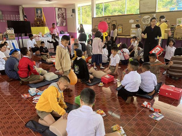 คณะสาธารณสุขศาสตร์  ร่วมลงพื้นที่โรงเรียนตำรวจตระเวนชายแดนเบ็ตตี้ดูเมน ในโครงการ “UP CSV” 