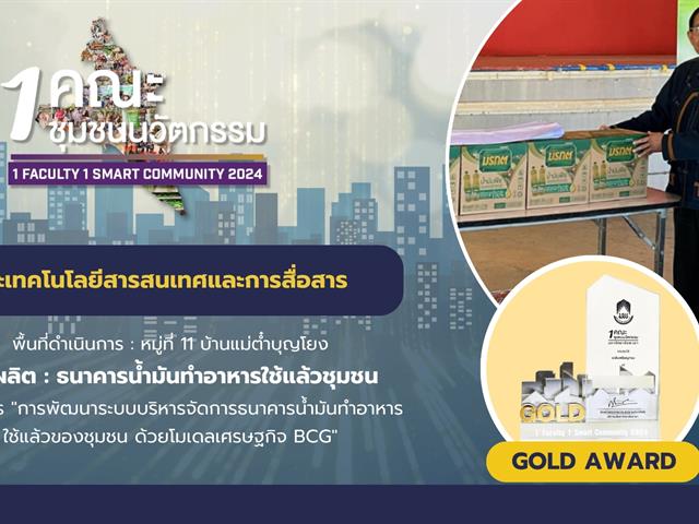 ระดับเหรียญทอง 1 คณะ 1 ชุมชนนวัตกรรม 2568