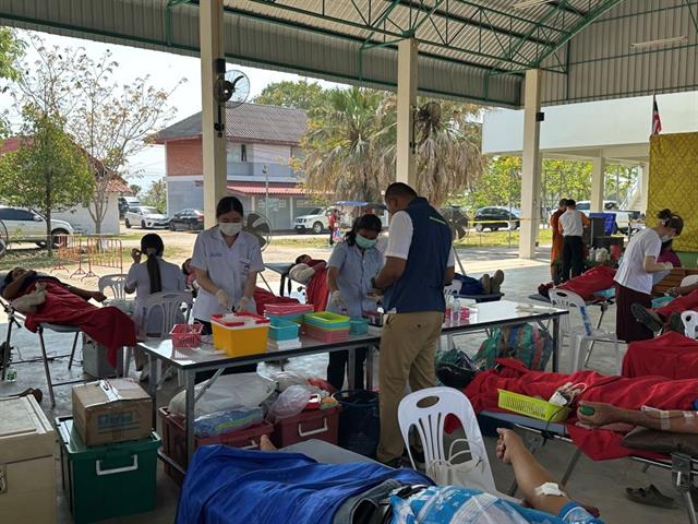 คณะสหเวชศาสตร์ เข้าร่วมกิจกรรมรับบริจาคโลหิต ณ ที่ว่าการอำเภอภูกามยาว