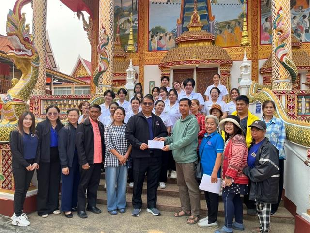 ม.พะเยา คัดกรองสุขภาพผู้สูงวัย แม่ใส คณะสาธารณสุขศาสตร์ ลงพื้นที่ตรวจสุขภาพผู้สูงอายุ เดินหน้าโครงการ "ชะลอชรา สร้างชีวายืนยาว : สุขภาพดีสู่ผู้สูงวัส"