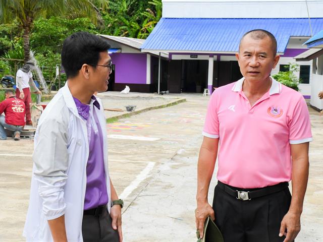 School of Education visited the area to set up a learning exhibition board and provided teaching materials at the Bettydumen Border Patrol Police School, Phayao 
