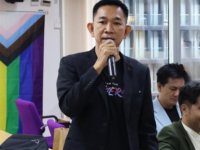 ปริญญาโท สาขาวิชาการจัดการการท่องเที่ยว โรงแรม และธุรกิจบริการ ร่วมกับ Mr. Gay Universe Thailand 2025 การนำเสนอ “โครงการรณรงค์เพื่อสังคม LGBTQ+” ณ วิทยาลัยการจัดการ มหาวิทยาลัยพะเยา
