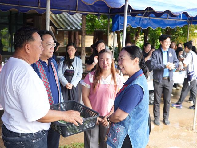 กิจกรรมติดตามเยี่ยมชมผลการดำเนินงานของมหาวิทยาลัยพะเยาเพื่อการพัฒนาที่ยั่งยืน พื้นที่ อำเภอจุน และอำเภอเชียงคำ จังหวัดพะเยา