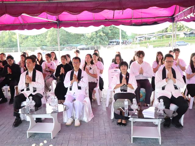 มหาวิทยาลัยพะเยาจัดพิธีตักบาตรถวายเป็นพระราชกุศลปัณรสมวาร  15 วัน  สมเด็จพระนางเจ้าสิริกิติ์ พระบรมราชินีนาถ พระบรมราชชนนีพันปีหลวง 