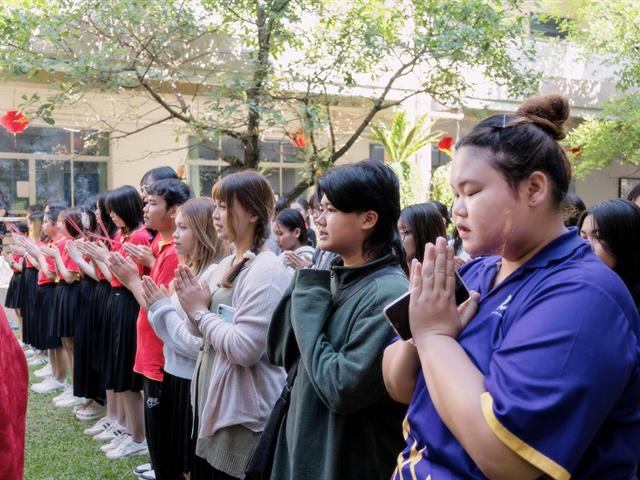 คณะศิลปศาสตร์จัดพิธีสักการะสิ่งศักดิ์สิทธิ์ เนื่องในโอกาสวันตรุษจีน 2569