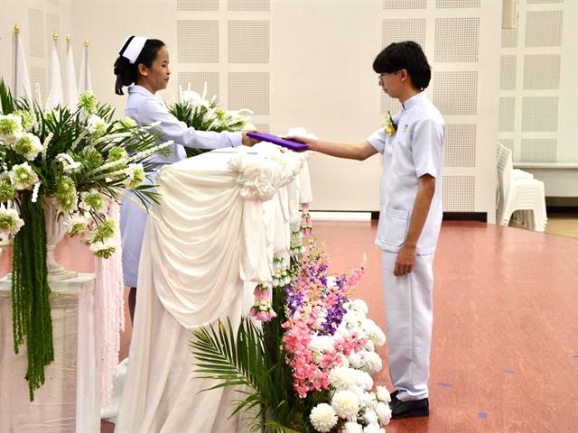 พิธีมอบใบประกาศนียบัตร หลักสูตรประกาศนียบัตรผู้ช่วยพยาบาล รุ่นที่ 9
