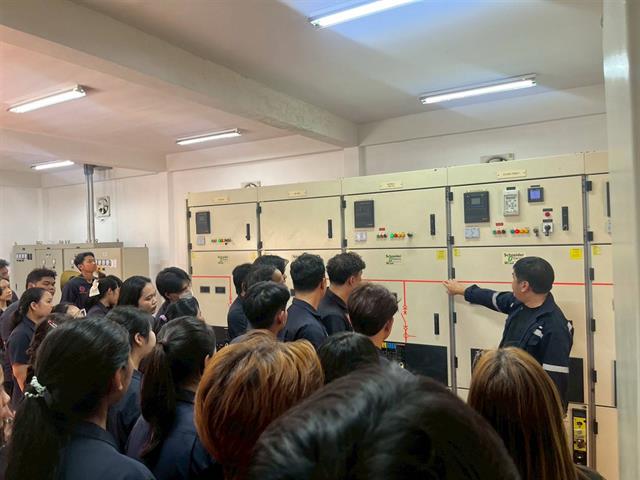 วิศวกรรมไฟฟ้า นำนิสิตศึกษาดูงานสถานีไฟฟ้าแรงสูง GIS มพ. เสริมประสบการณ์การเรียนรู้ระบบไฟฟ้ากำลังจากสถานที่จริง