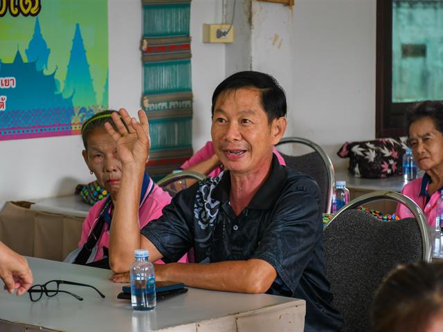 วิทยาลัยการศึกษา ดำเนินโครงการส่งเสริมสุขภาวะที่ดีของคนชุมชนทุกช่วงวัย กิจกรรมการอบรมการจัดทำหลักสูตรท้องถิ่นเพื่อเสริมสร้างและอนุรักษ์ภูมิปัญญาชุมชน