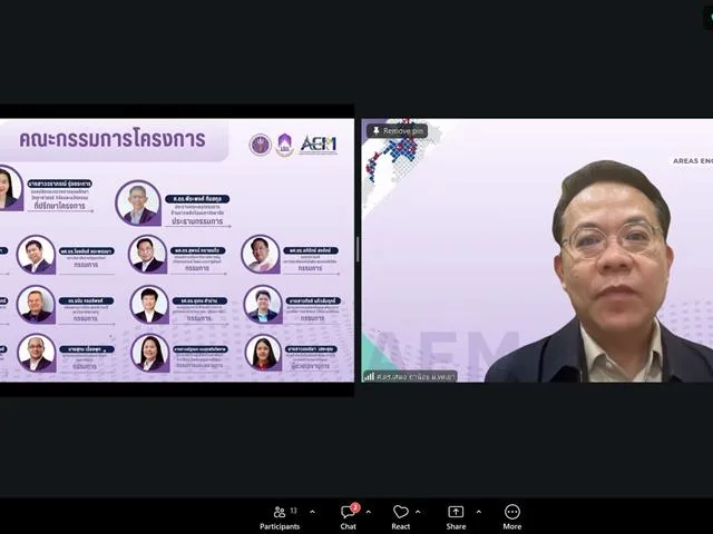 ผู้เข้าร่วมประชุมผ่านทางออนไลน์