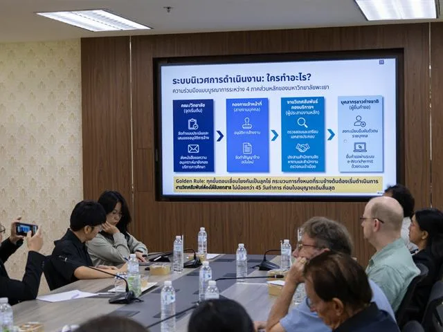 คณะศิลปศาสตร์ มหาวิทยาลัยพะเยา ดำเนินโครงการประชุมบุคลากรและสร้างความสัมพันธ์ ภายใต้กิจกรรม “การสร้างความรู้ความเข้าใจด้านงานเอกสารสำหรับบุคลากรชาวต่างชาติ  พร้อมขับเคลื่อนความเป็นสากลของมหาวิทยาลัย”
