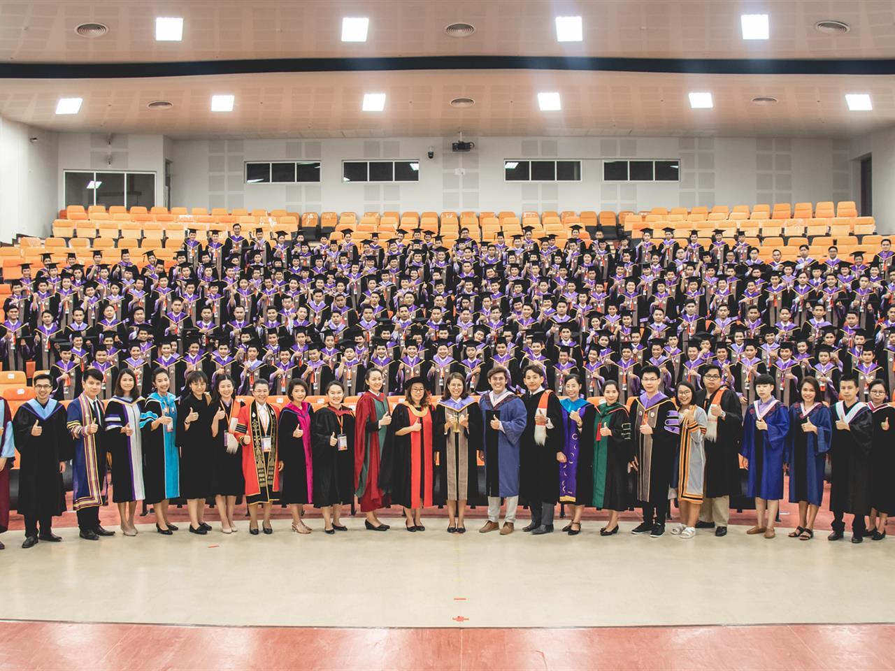 คณะกรรมการดำเนินงานพิธีพระราชทานปริญญาบัตร คณะศิลปศาสตร์ ดำเนินการฝึกซ้อมบัณฑิต เพื่อเตรียมความพร้อมเข้ารับพระราชทานปริญญาบัตร ประจำปีการศึกษา ๒๕๖๑