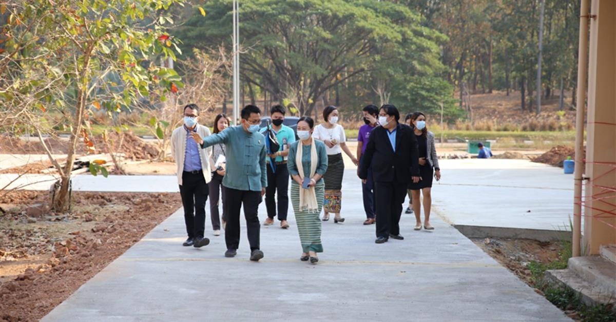 อธิการบดีมหาวิทยาลัยพะเยา ตรวจเยี่ยมการปรับพื้นที่คณะเภสัชศาสตร์ มหาวิทยาลัยพะเยา