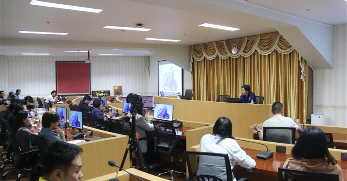 กองกิจการนิสิต มหาวิทยาลัยพะเยา จัดประชุมบุคลากรกองกิจการนิสิต
