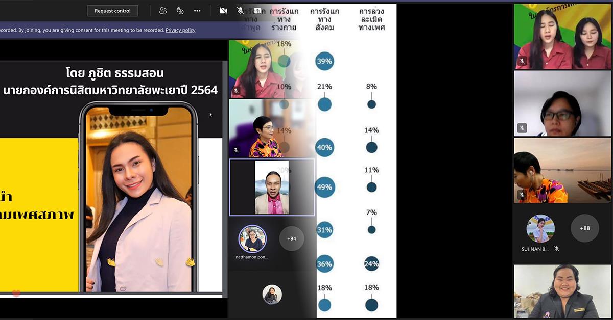 นิสิตคณะบริหารธุรกิจและนิเทศศาสตร์ ร่วมเป็นวิทยากร ในงานสัมมนา สำหรับนิสิตระดับปริญญาตรี หลักสูตรรัฐศาสตรบัณฑิต คณะรัฐศาสตร์และสังคมศาสตร์