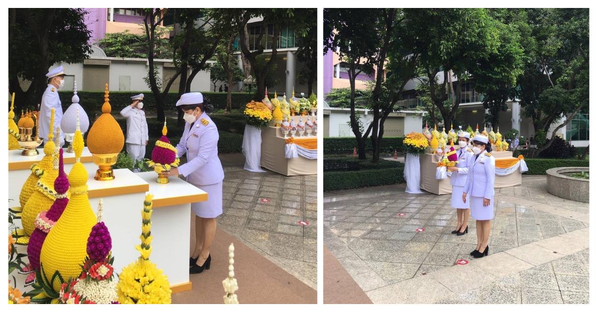 มหาวิทยาลัยพะเยา เข้าร่วมพิธีวางพานพุ่มถวายราชสักการะ "พระบิดาแห่งเทคโนโลยีของไทย" ประจำปี พ.ศ. 2564