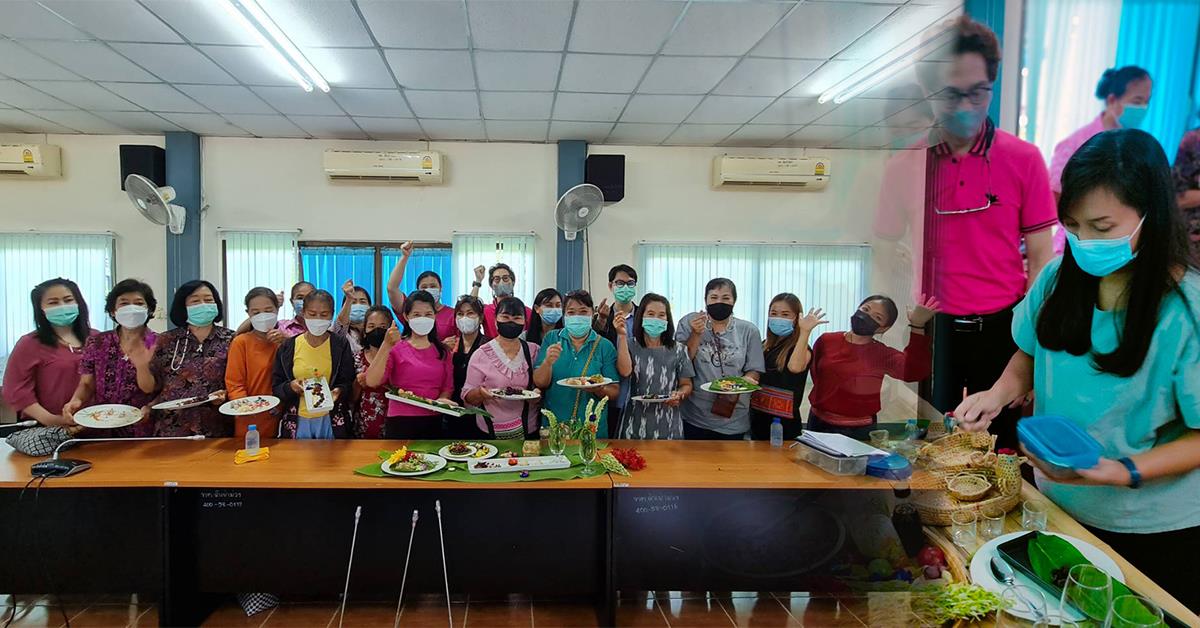 หลักสูตรศิลปศาสตรบัณฑิต สาขาวิชาการท่องเที่ยวและการโรงแรม จัดโครงการการพัฒนาความรู้เรื่องการจัดการงานเลี้ยงเพื่อส่งเสริมการท่องเที่ยวชุมชน 