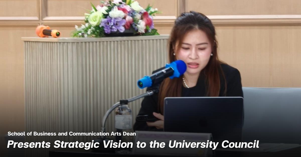 BCA Dean Presents Strategic Vision to the University Council