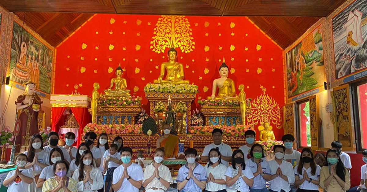     หลักสูตรวิทยาศาสตรบัณฑิต สาขาวิชาอาชีวอนามัยและความปลอดภัย จัดโครงการถวายเทียนพรรษาและถังดับเพลิง
