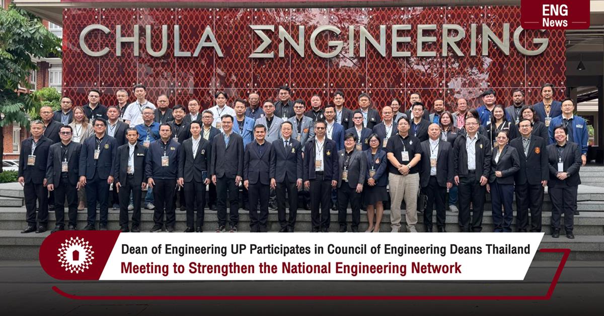 Dean of Engineering UP Participates in Council of Engineering Deans Thailand Meeting to Strengthen the National Engineering Network