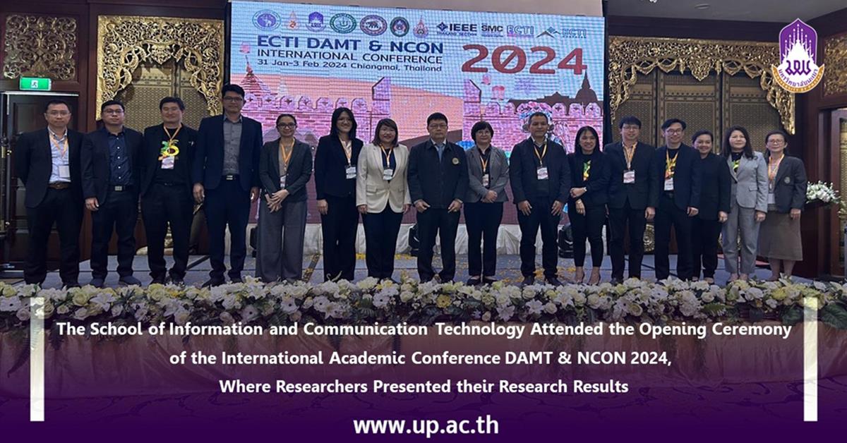 The School of Information and Communication Technology Attended the Opening Ceremony of the International Academic Conference DAMT & NCON 2024, Where Researchers Presented their Research Results