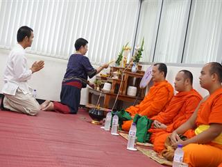 ศูนย์บรรณสารและสื่อการศึกษา มหาวิทยาลัยพะเยา จัดพิธีทำบุญประจำปี 2561