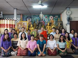ศูนย์บรรณสารและสื่อการศึกษา มหาวิทยาลัยพะเยา ถวายเทียนพรรษา ณ วัดแม่กาห้วยเคียน ตำบลแม่กา อำเภอเมือง จังหวัดพะเยา