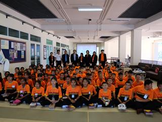 ต้อนรับคณะศึกษาดูงานจาก โรงเรียนบ้านสันทราย (ราษฎร์สามัคคี) จังหวัดเชียงราย
