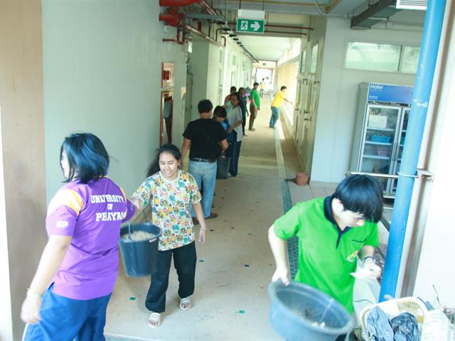 บุคลากร และนิสิตคณะเกษตรศาสตร์ฯ ม.พะเยา ดำเนินโครงการ Big Cleaning Day