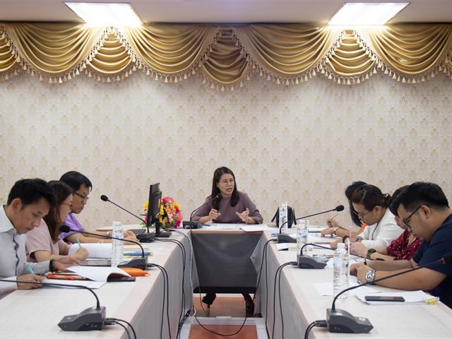 คณะผู้บริหารและหัวหน้าสาขาวิชา คณะศิลปศาสตร์  เข้าร่วมประชุมการจัดสรรงบประมาณโครงการในแผนปฏิบัติการประจำปี 2563