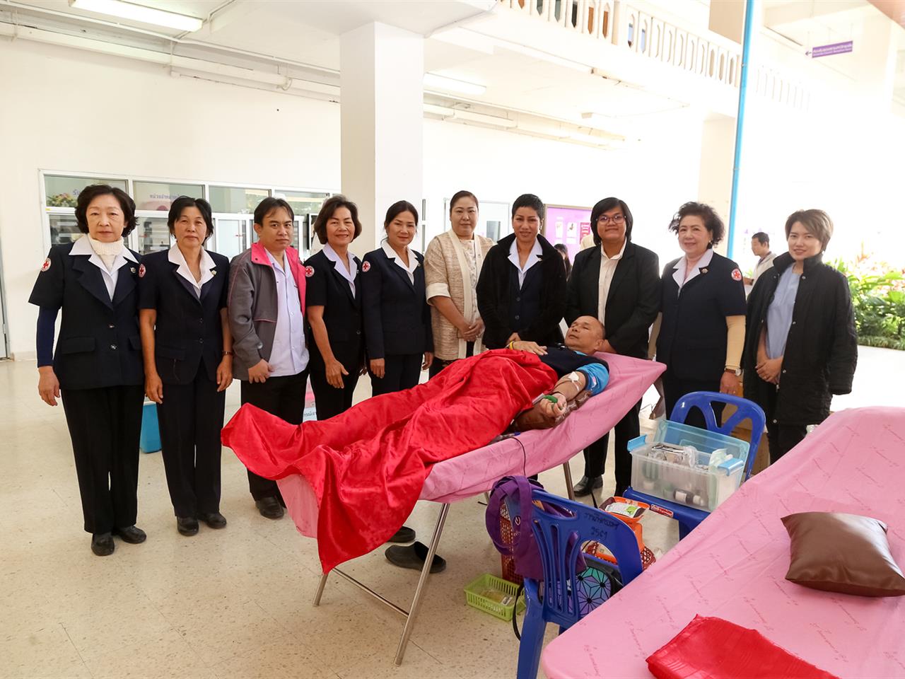 ศูนย์จิตอาสามพ.ร่วมกับกาชาดจ.พะเยารับบริจาคโลหิต ณ ม.พะเยา