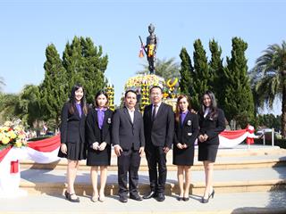 มหาวิทยาลัยพะเยา เข้าร่วมพิธีสักการะพระอนุสาวรีย์พญางำเมือง เนื่องในโอกาสวันคล้ายวันสถาปนาค่ายพญางำเมือง