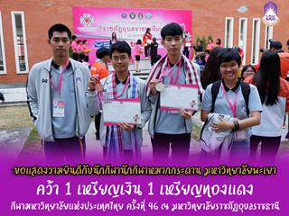 นักกีฬาหมากกระดาน มหาวิทยาลัยพะเยา คว้าเหรียญเงินและเหรียญทองแดง