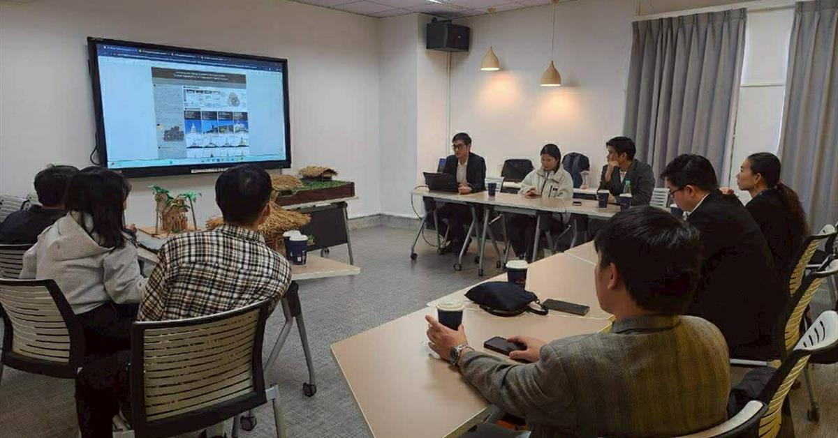 คณะสถาปัตยกรรมศาสตร์และศิลปกรรมศาสตร์ แลกเปลี่ยนองค์ความรู้ทางวิชาการร่วมกับอาจารย์และนิสิตระดับบัณฑิตศึกษาในหลักสูตร Graduate Institute of Architecture and Cultural Heritage