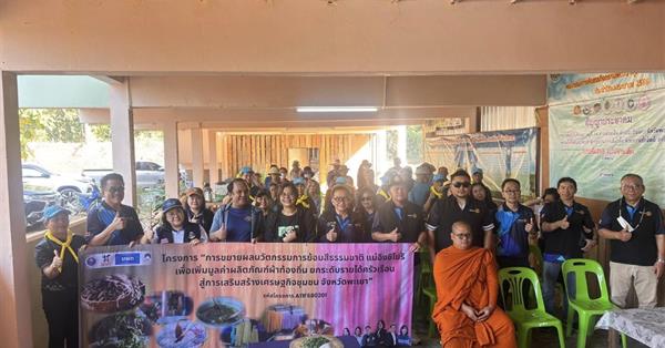 คณะวิทยาศาสตร์ ดำเนินโครงการการขยายผลนวัตกรรมการย้อมสีธรรมชาติแม่อิงชิโบริ เพื่อเพิ่มมูลค่าผลิตภัณฑ์ผ้าท้องถิ่น ยกระดับรายได้ครัวเรือน สู่การเสริมสร้างเศรษฐกิจชุมชน จังหวัดพะเยา