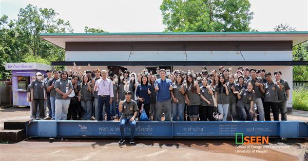 SEEN, led the 2nd year student visiting on the “MBT” waste sorting and processing system
